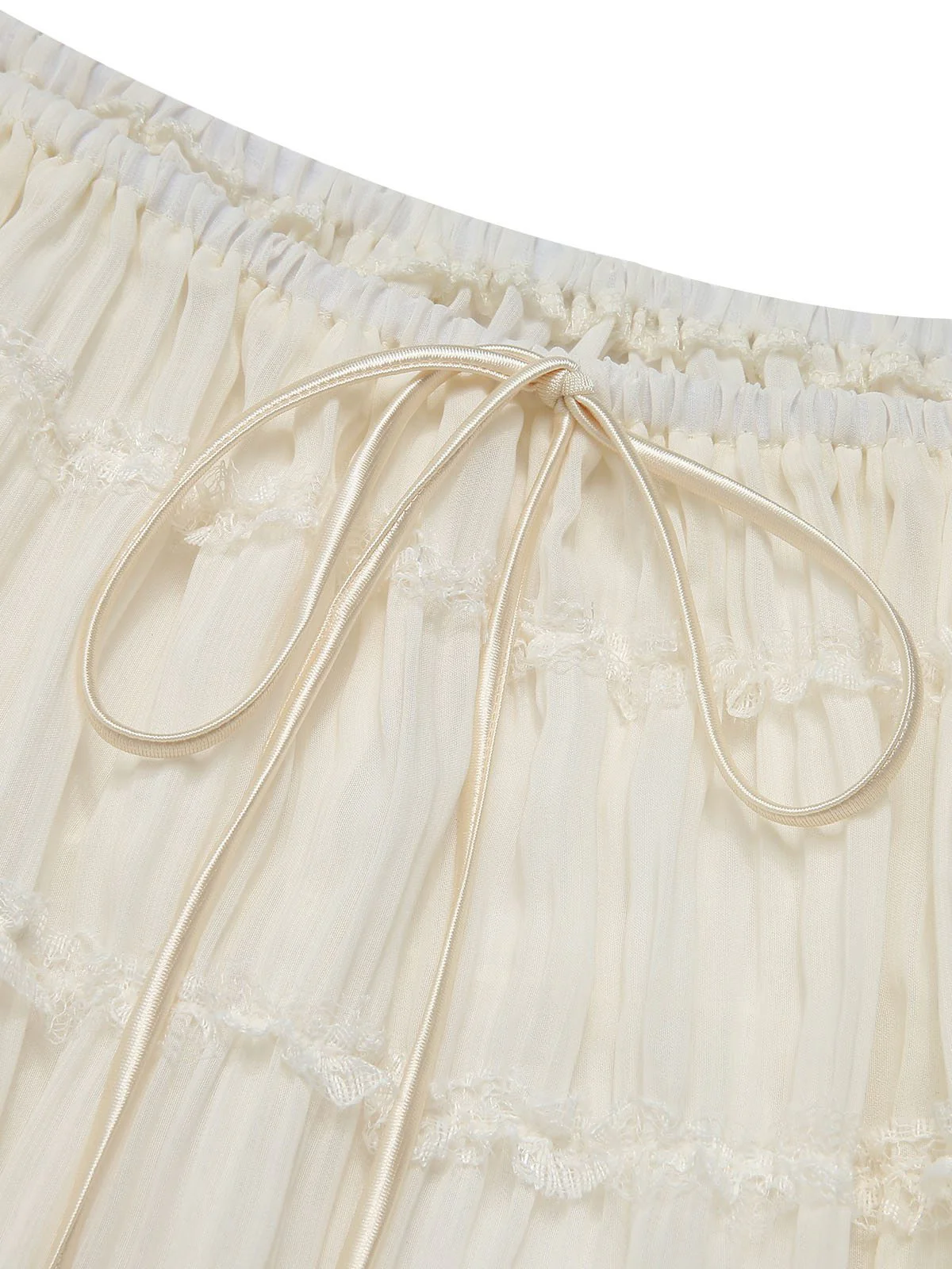 2PCS White 1970s Wrinkle Halter Backless Top & Skirts - Image 11