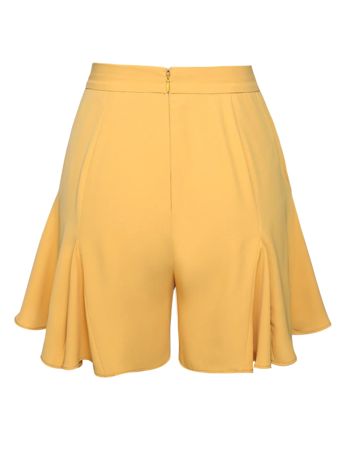 2PCS Yellow 1950s Embroidery Top & Pockets Shorts - Image 11