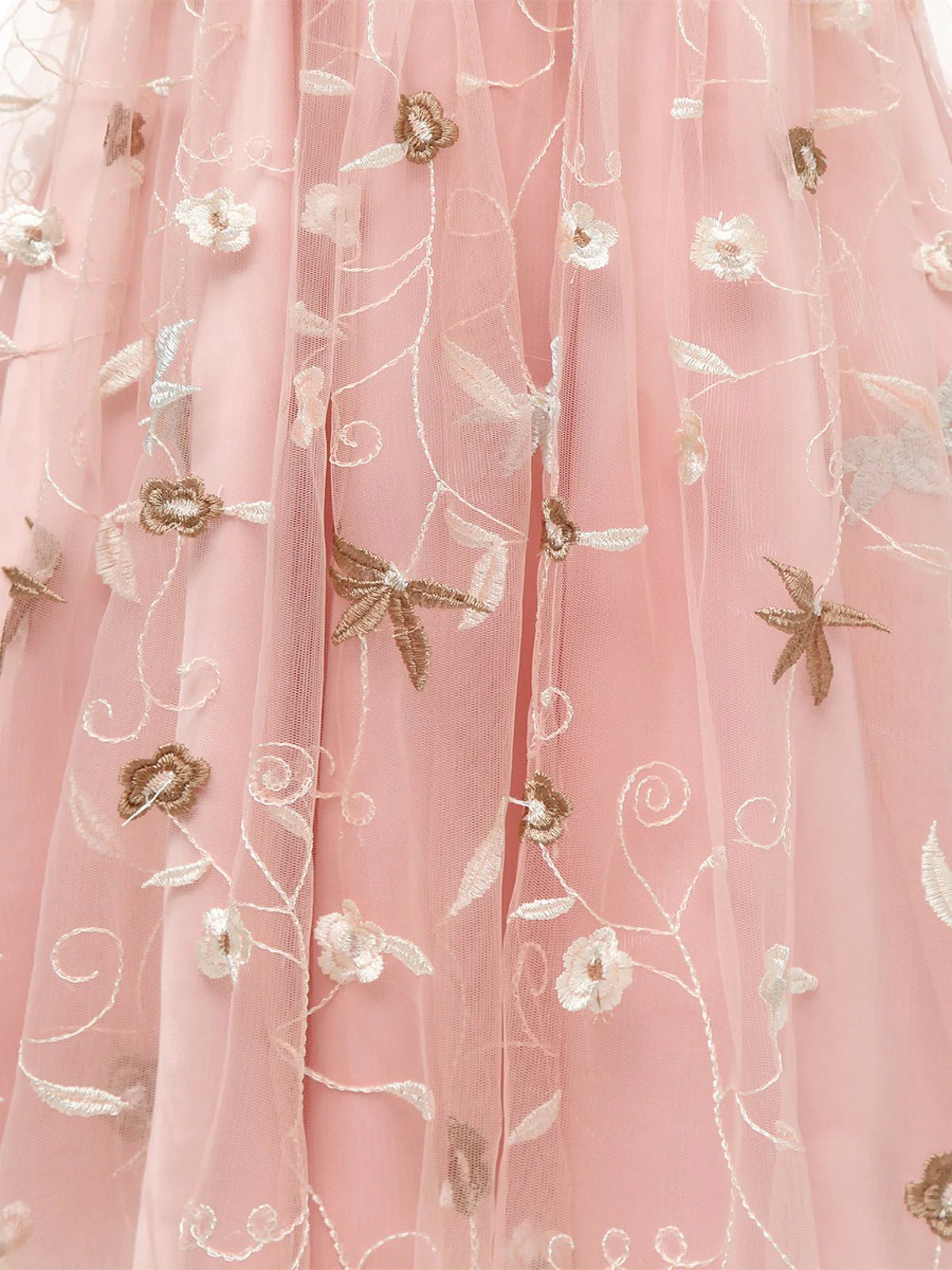 3/4 Sleeve 1950s Floral Embroidery Dress - Image 10