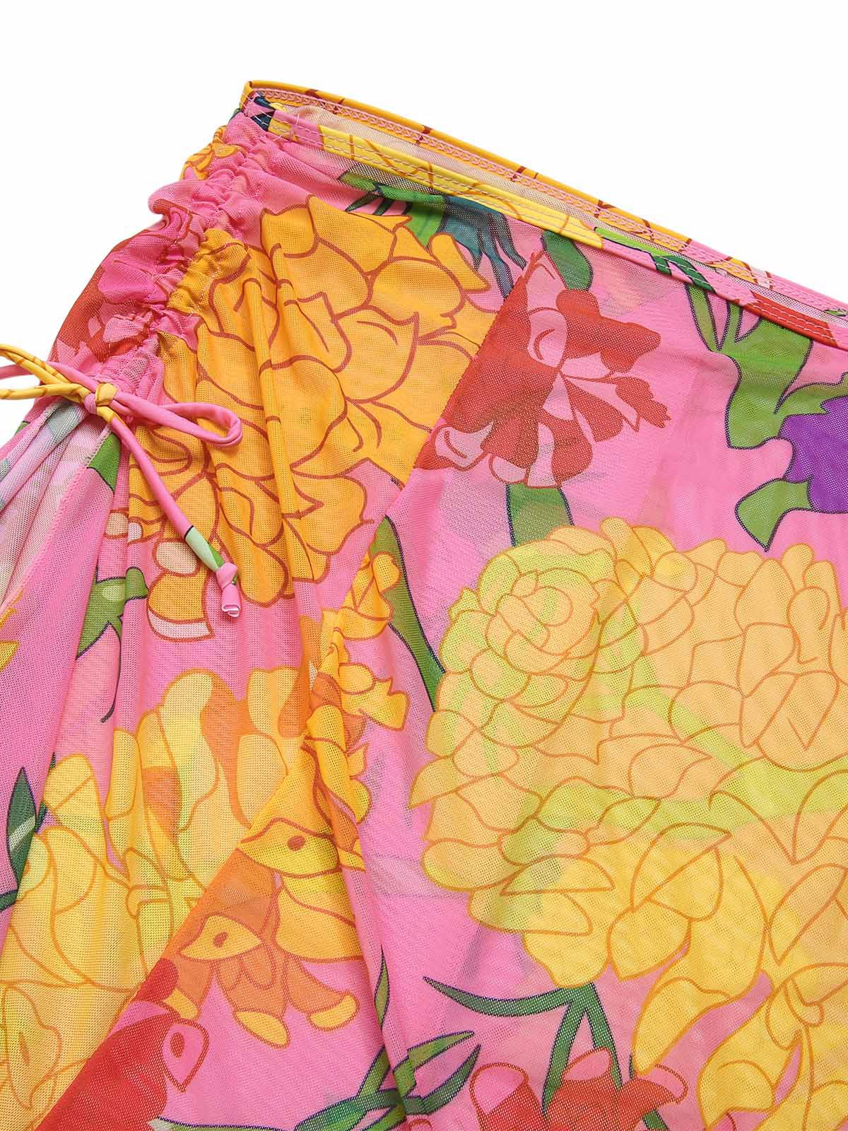 3PCS 1970s Pink Floral Swimsuit Set - Image 10