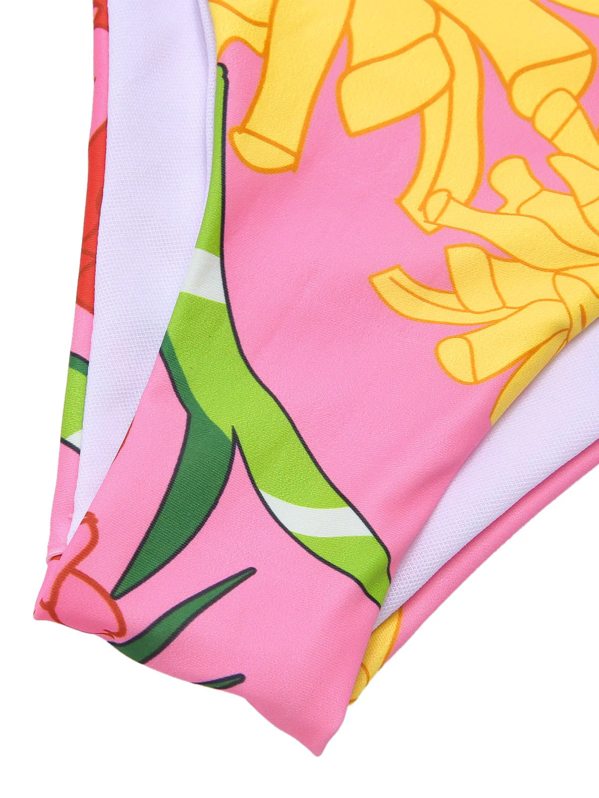 3PCS 1970s Pink Floral Swimsuit Set - Image 11