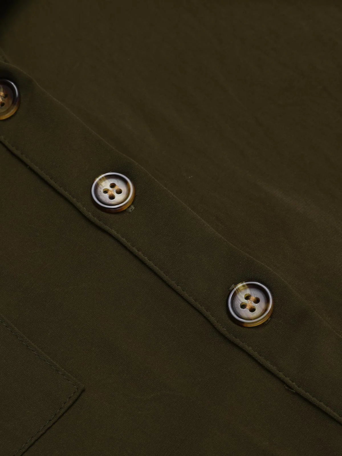 Army Green 1950s Solid Lace-up Romper - Image 4