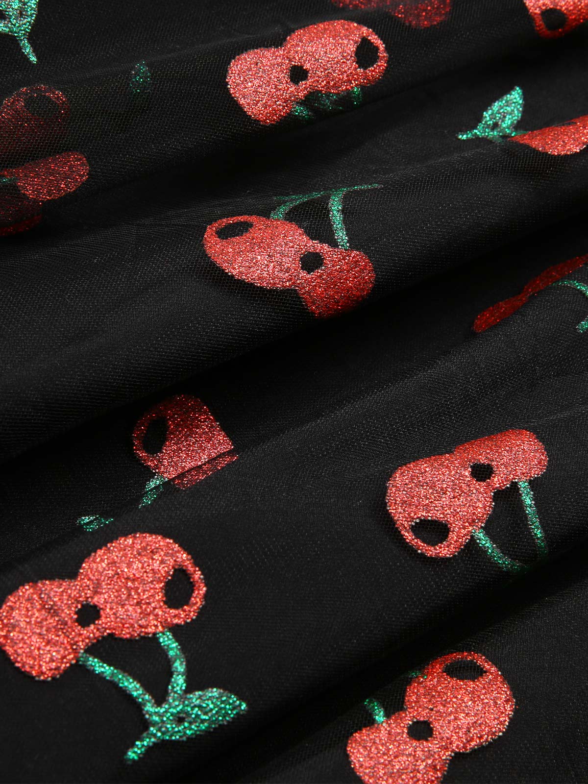 [Pre-Sale] Pink 1950s Strawberry Mesh Swing Dress - Image 28