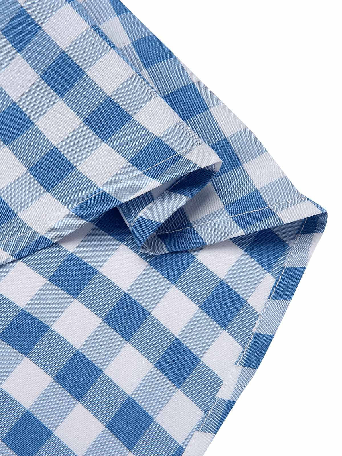 Black 1950s Plaid Swing Dress - Image 11