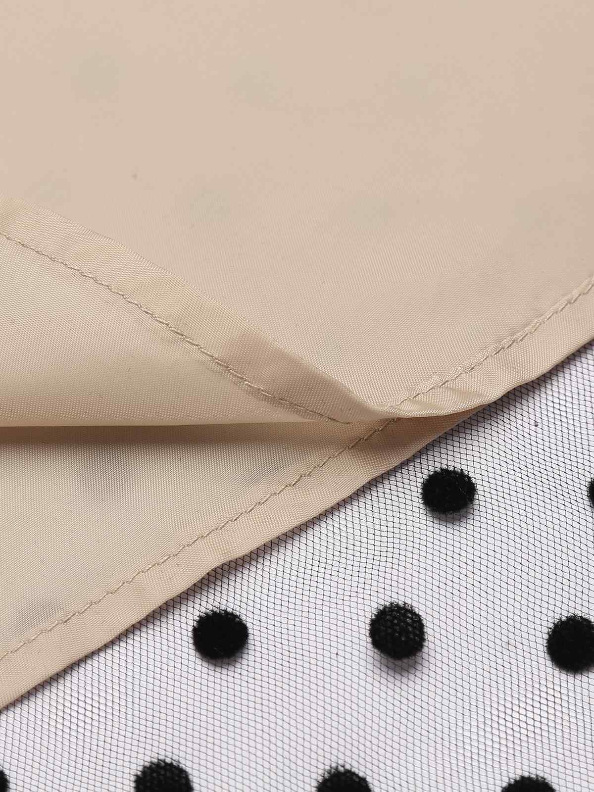 Black 1950s Polka Dot Swing Dress - Image 13