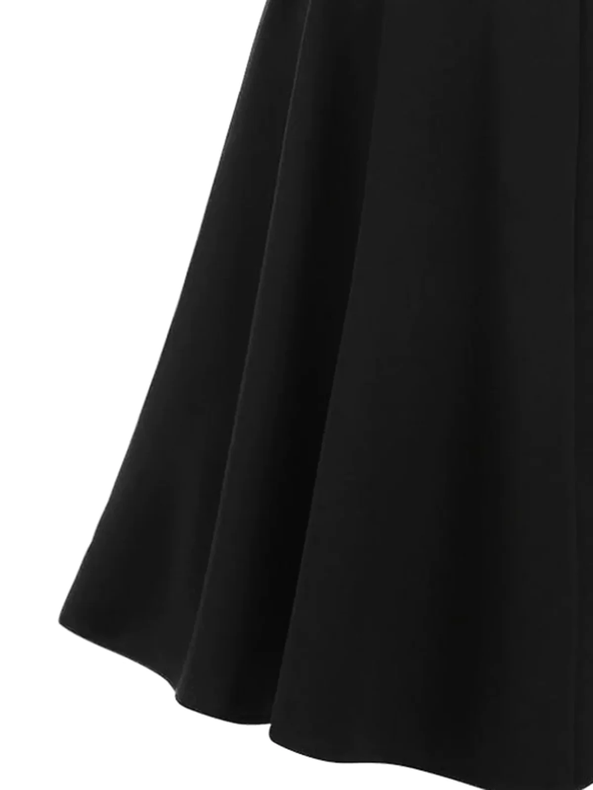 Black 1950s Solid Spaghetti Dress - Image 7