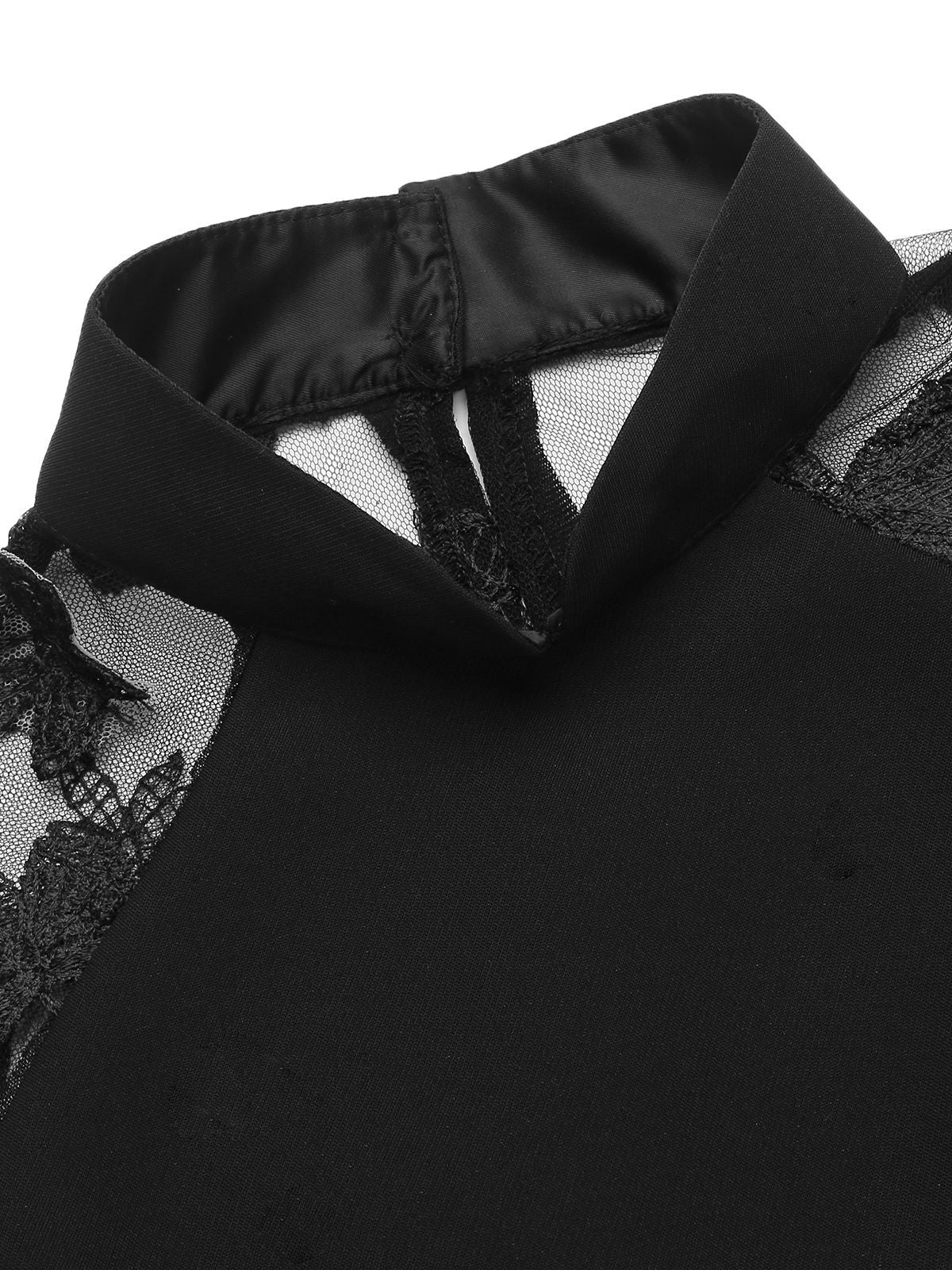 Black 1960s Butterfly Backless Pencil Dress - Image 7