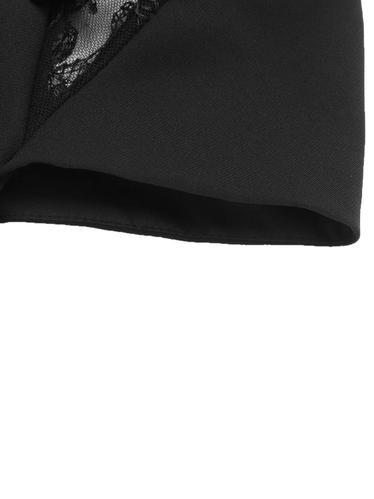 Black 1960s Butterfly Backless Pencil Dress - Image 8