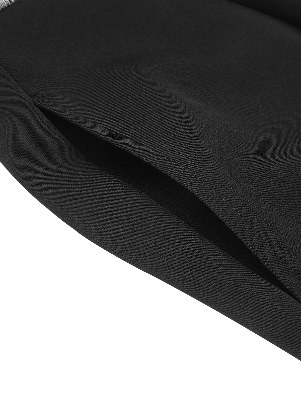 Black 1930s Mesh Bow-knot Patchwork Jumpsuit - Image 7