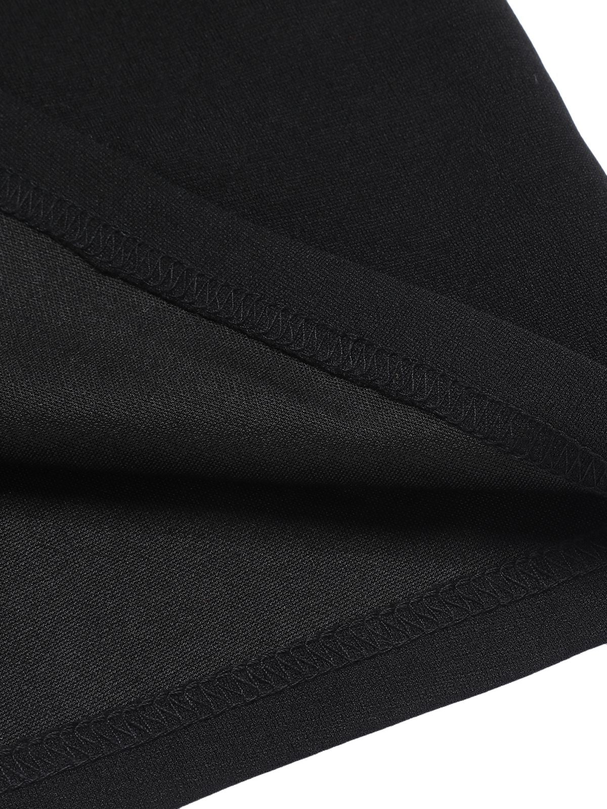 Black&Red 1960s Bow-knot Patchwork Wrap Dress - Image 7