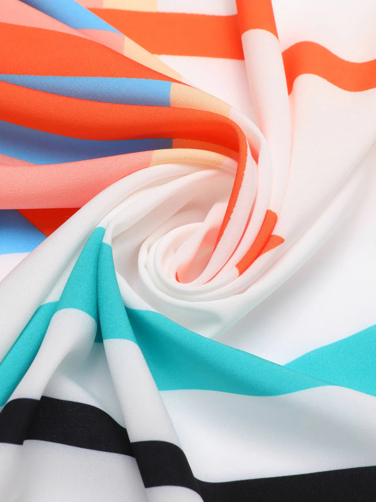 Bohemian Kimono Stripe Lace-Up Cover Up - Image 8