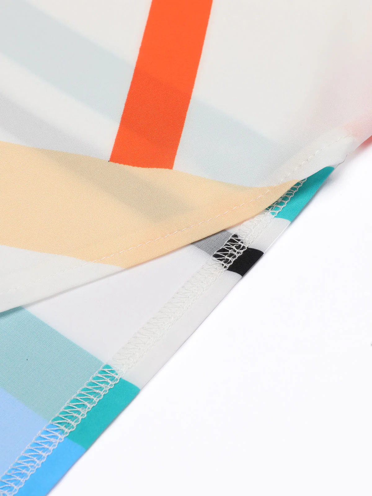 Bohemian Kimono Stripe Lace-Up Cover Up - Image 9