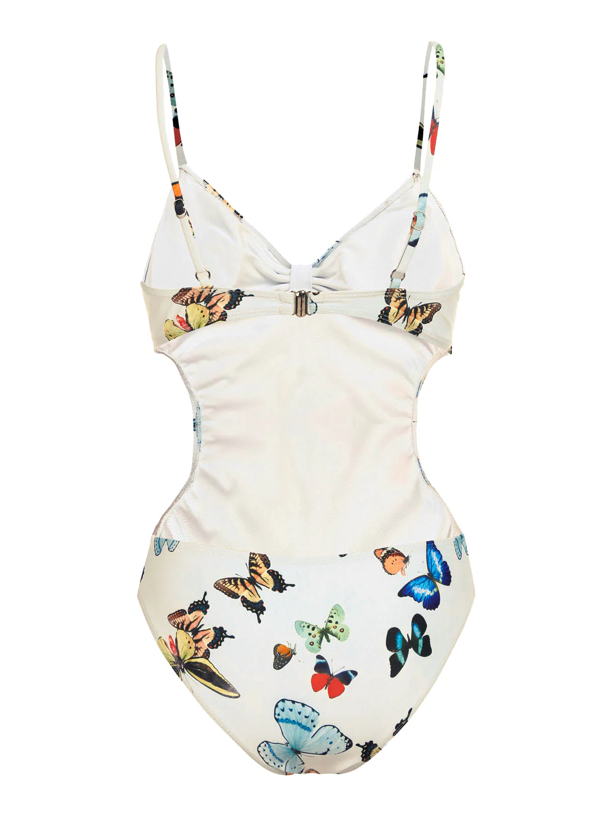 1960s Butterflies Strap One-piece Swimsuit & Cover-up Skirt - Image 6