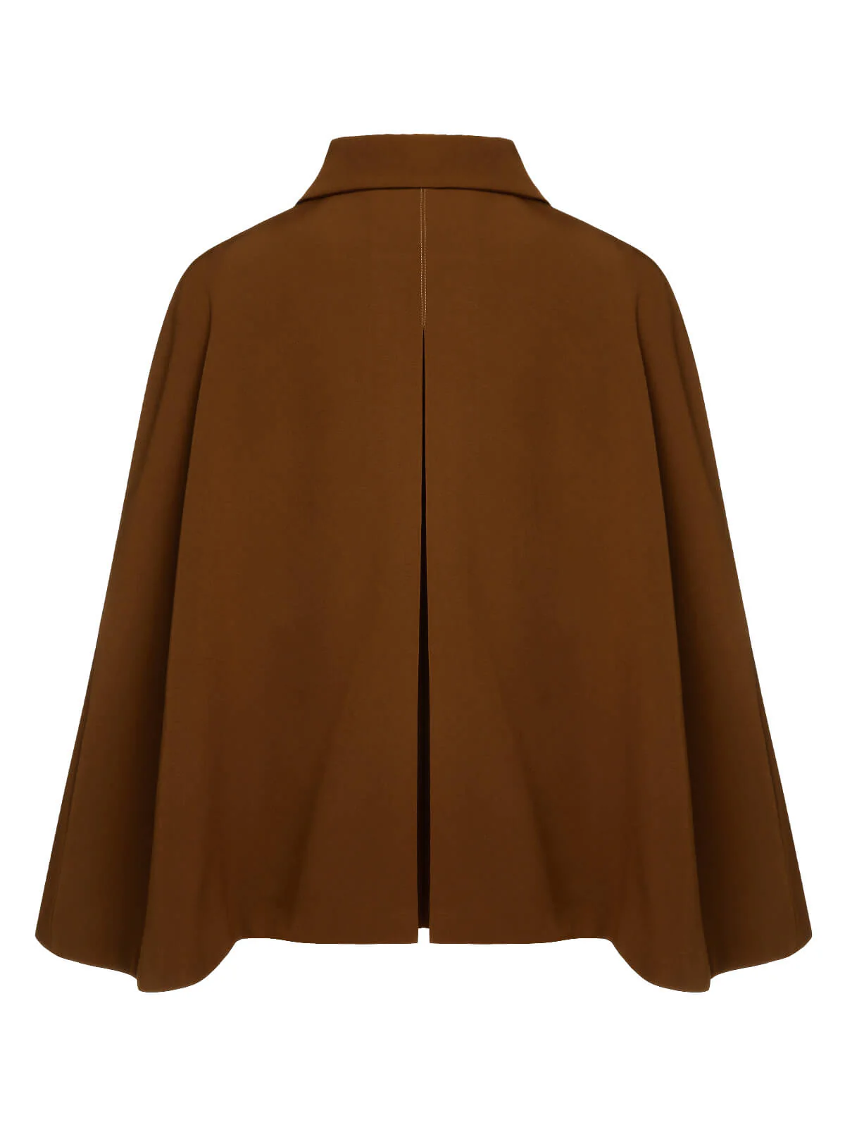 Green 1940s Lapel Cape Coat - Image 7