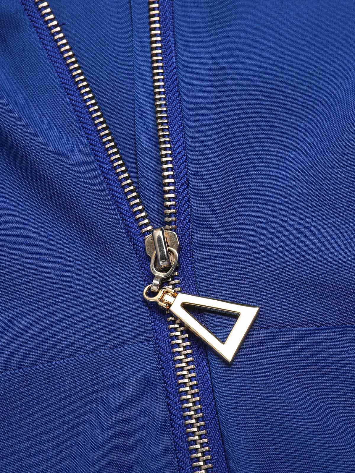 Dark Blue 1940s Pockets Lapel Romper - Image 6