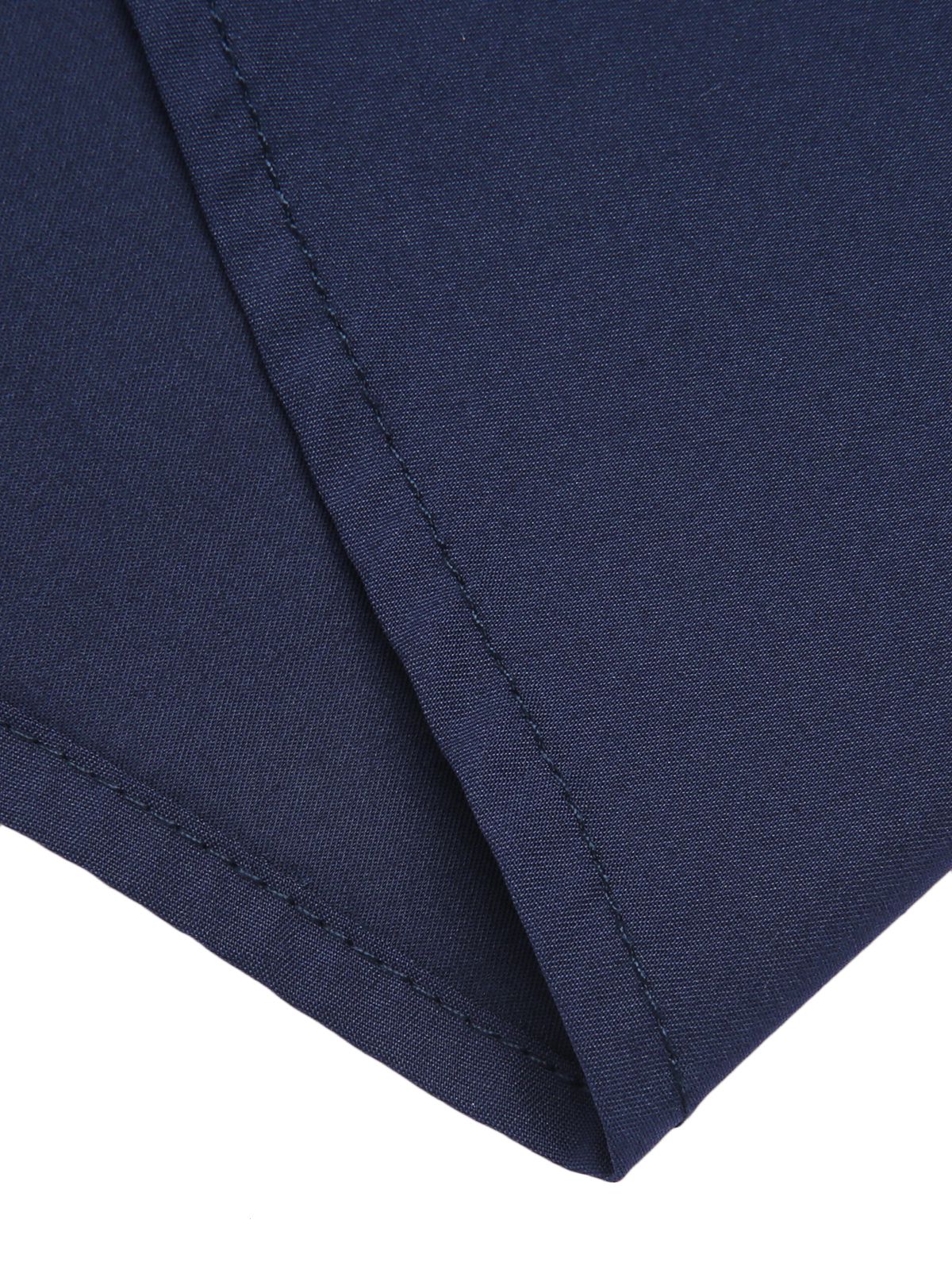 Dark Blue Gray 1960s Solid Umbrella Skirt - Image 5