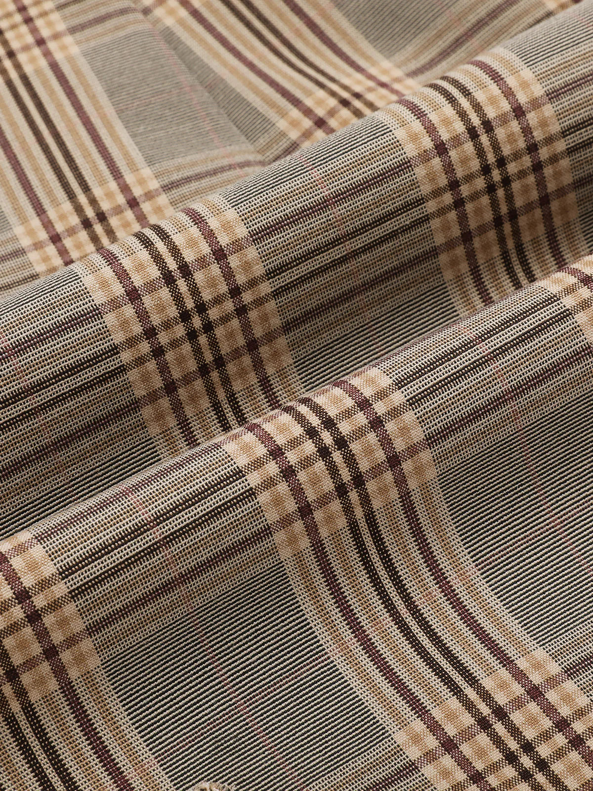 Gray 1960s Plaid Lace Pencil Dress - Image 7