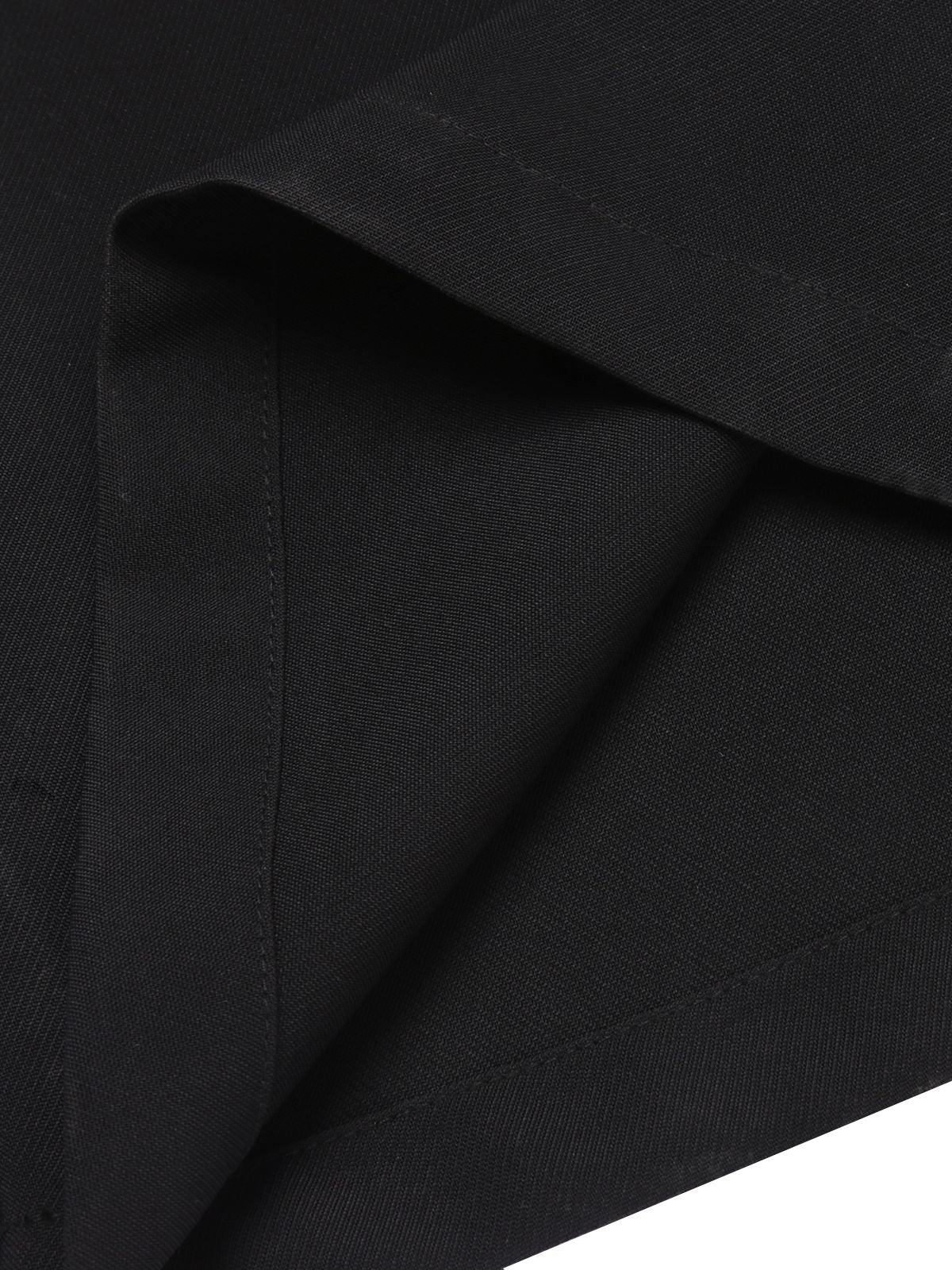 Black 1930s Solid Suspender Pants - Image 7