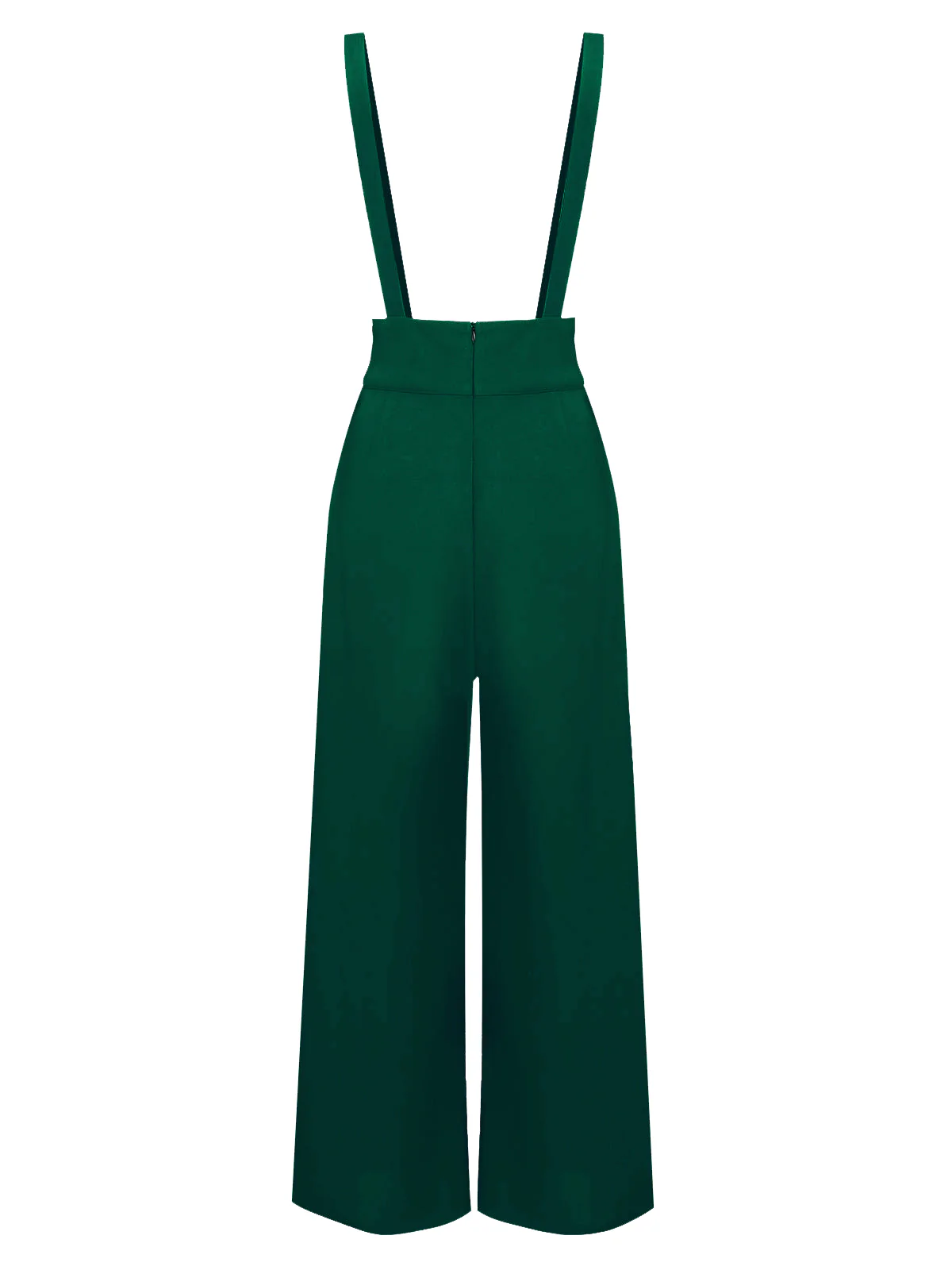 Black 1930s Solid Suspender Pants - Image 10