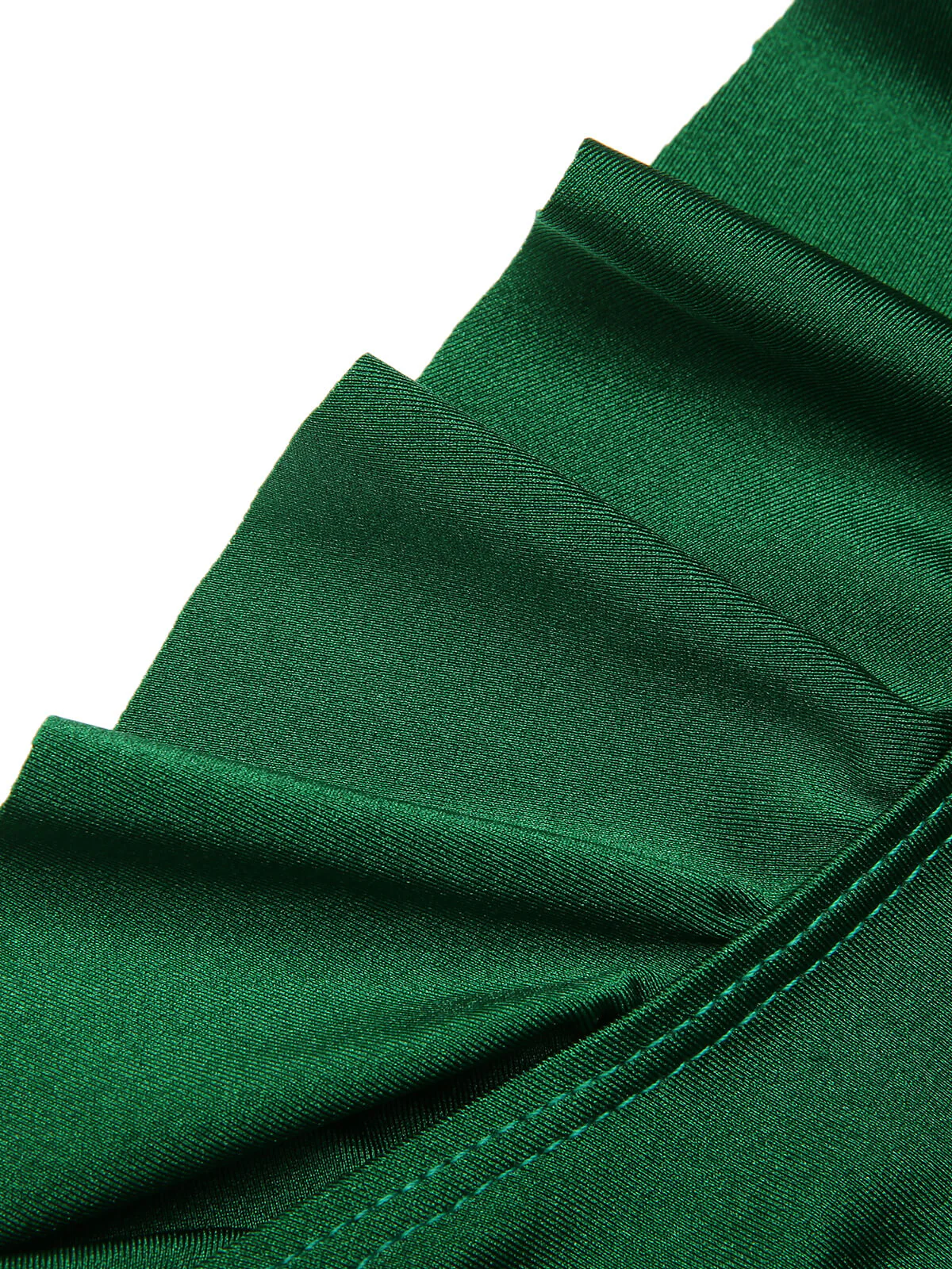 Green 1940s Sleeveless Backless Halter Swimsuit - Image 7