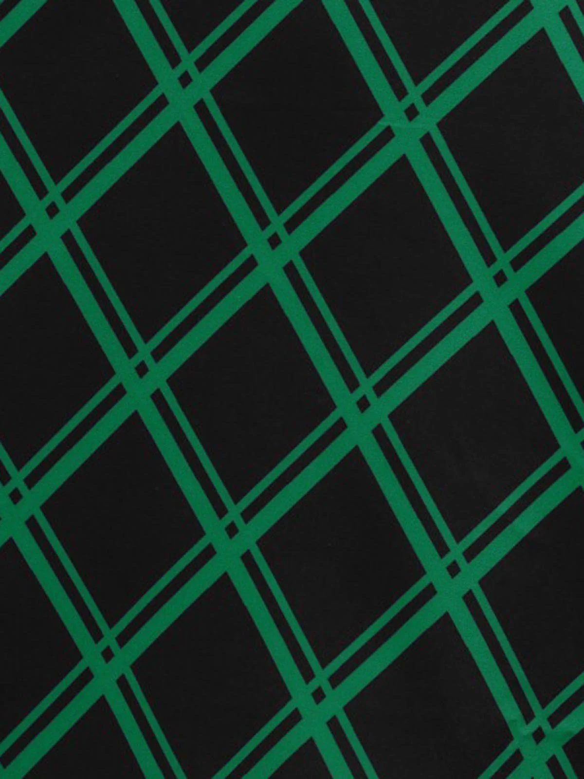 Green 1950s Plaid Belted Swing Dress - Image 5