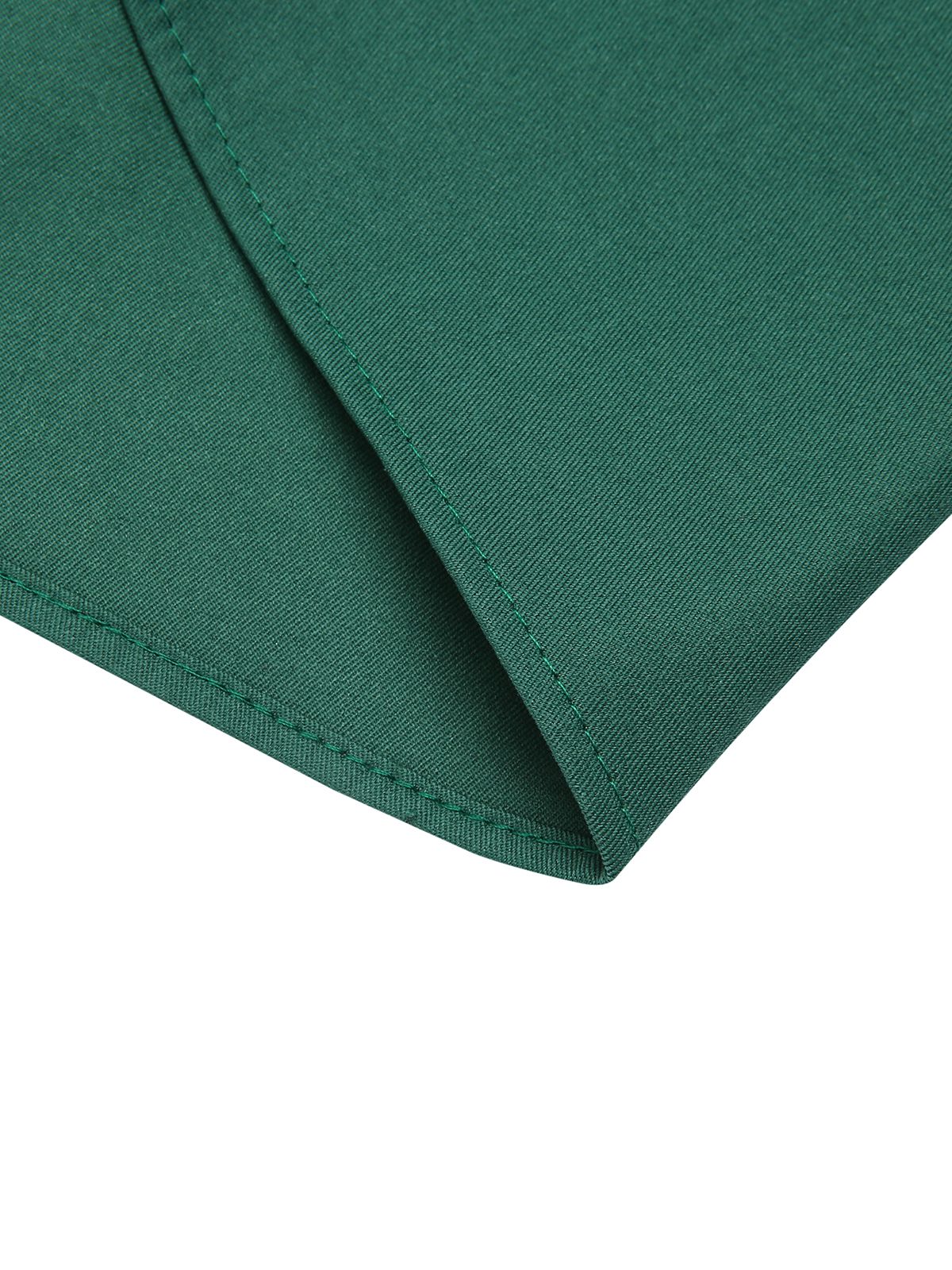 Green 1950s Solid Pleated Skirts - Image 7