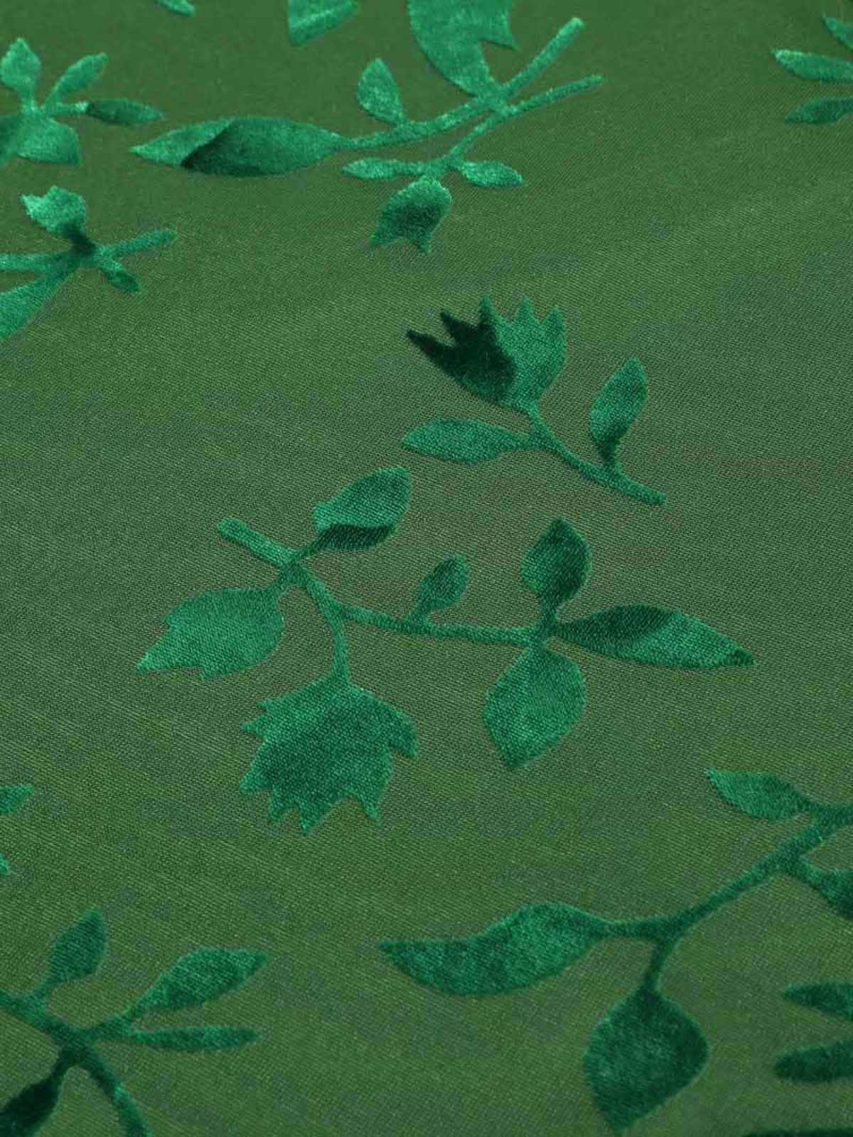 Green 1930s Floral Vintage Dress - Image 7