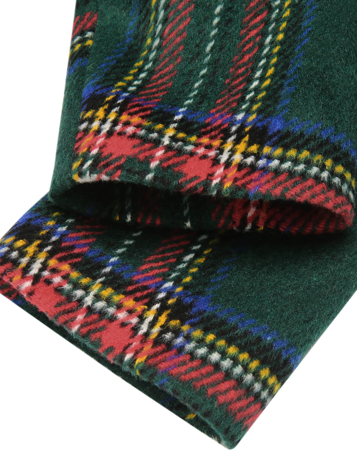 Green 1960s Plaid Fur Collar Pencil Coat - Image 7