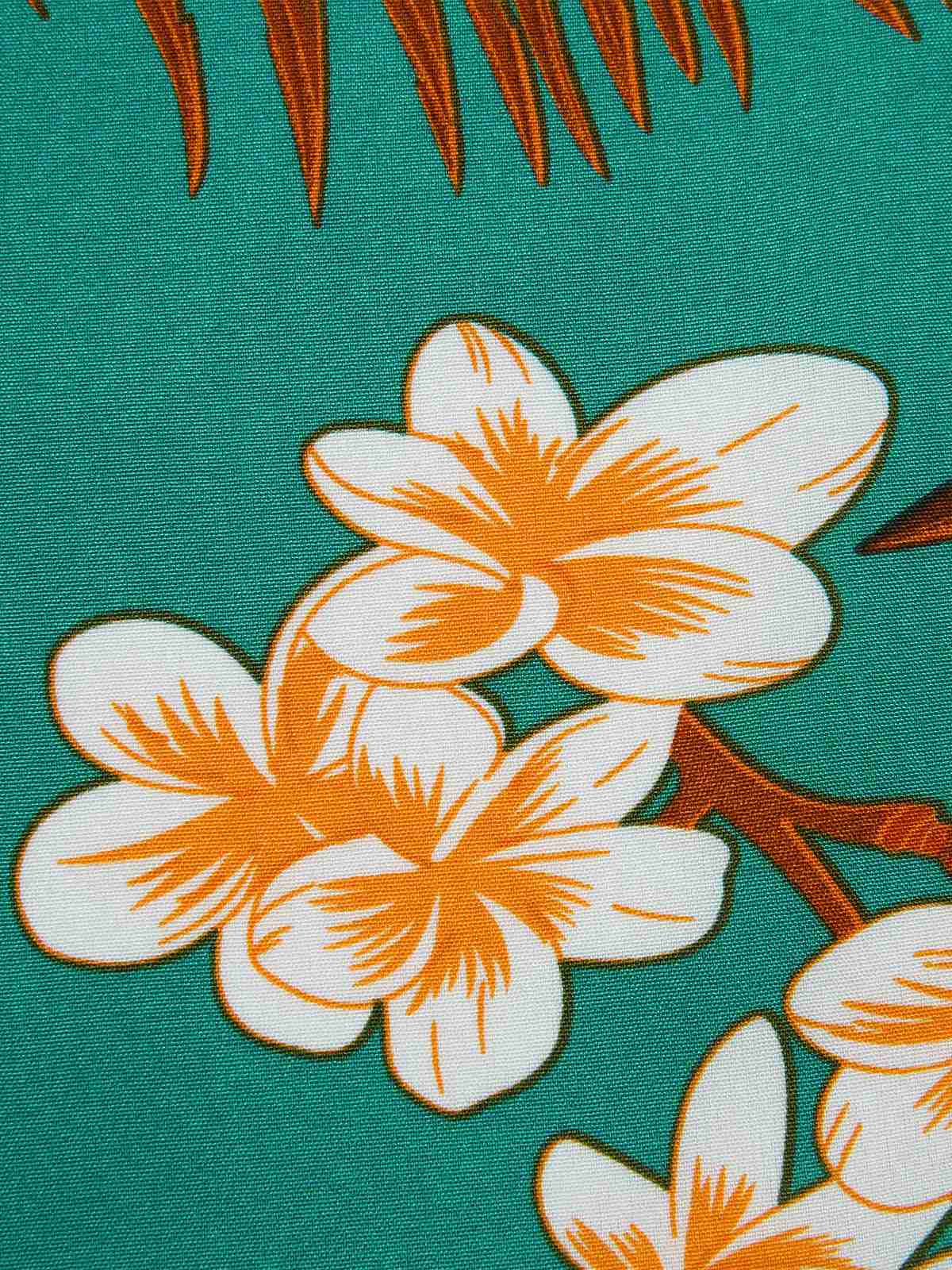 Green 1970s V-Neck Ruffle Sleeves Romper - Image 7