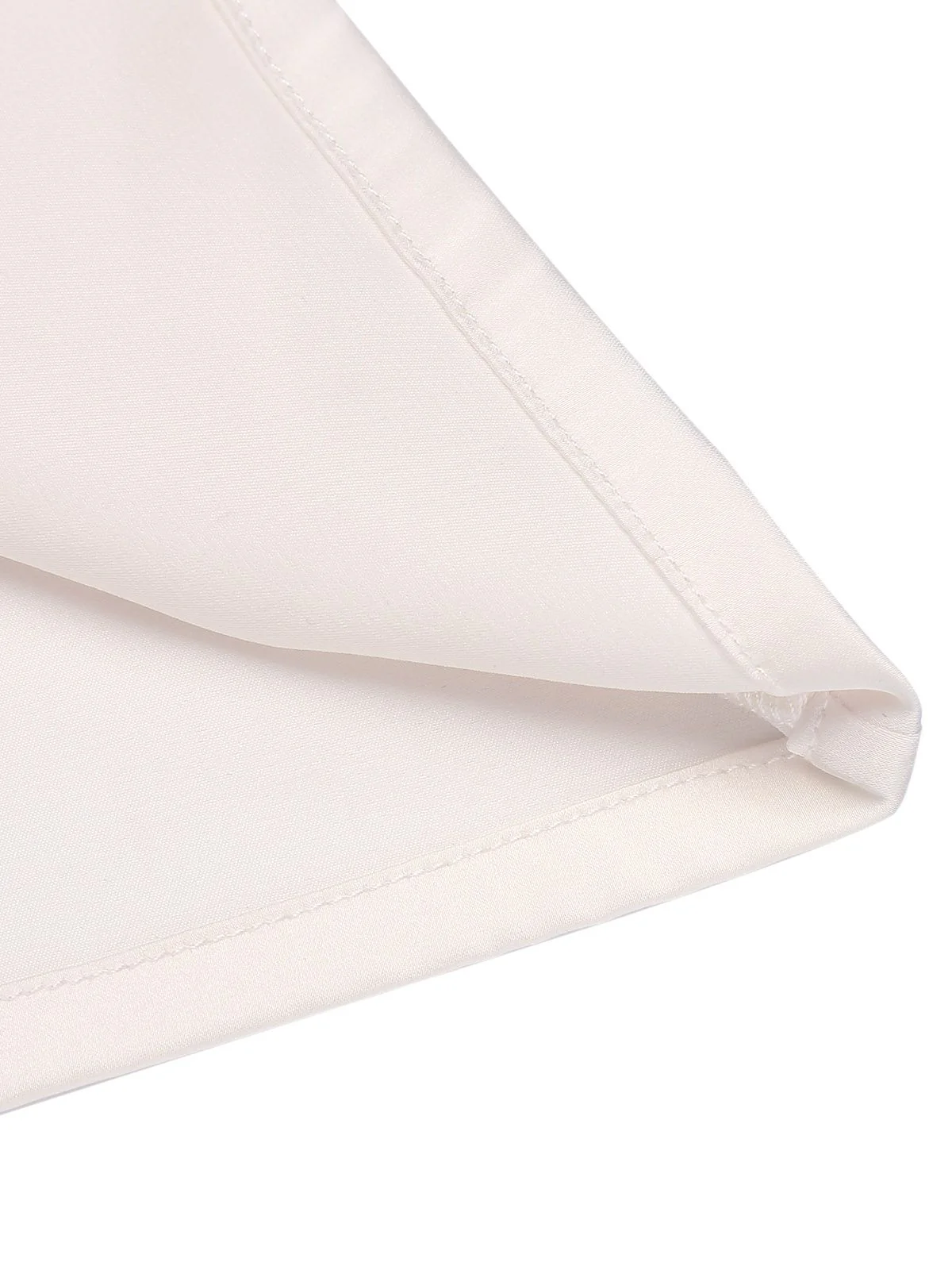 Ivory 1930s Solid Long Sleeve Blouse - Image 6