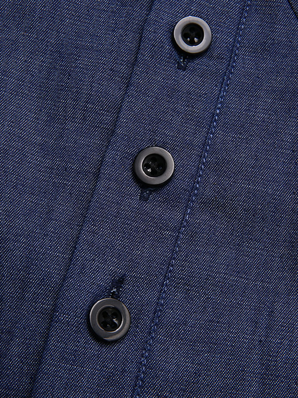 Navy Blue 1930s Cowboy Solid Strap Jumpsuit - Image 8