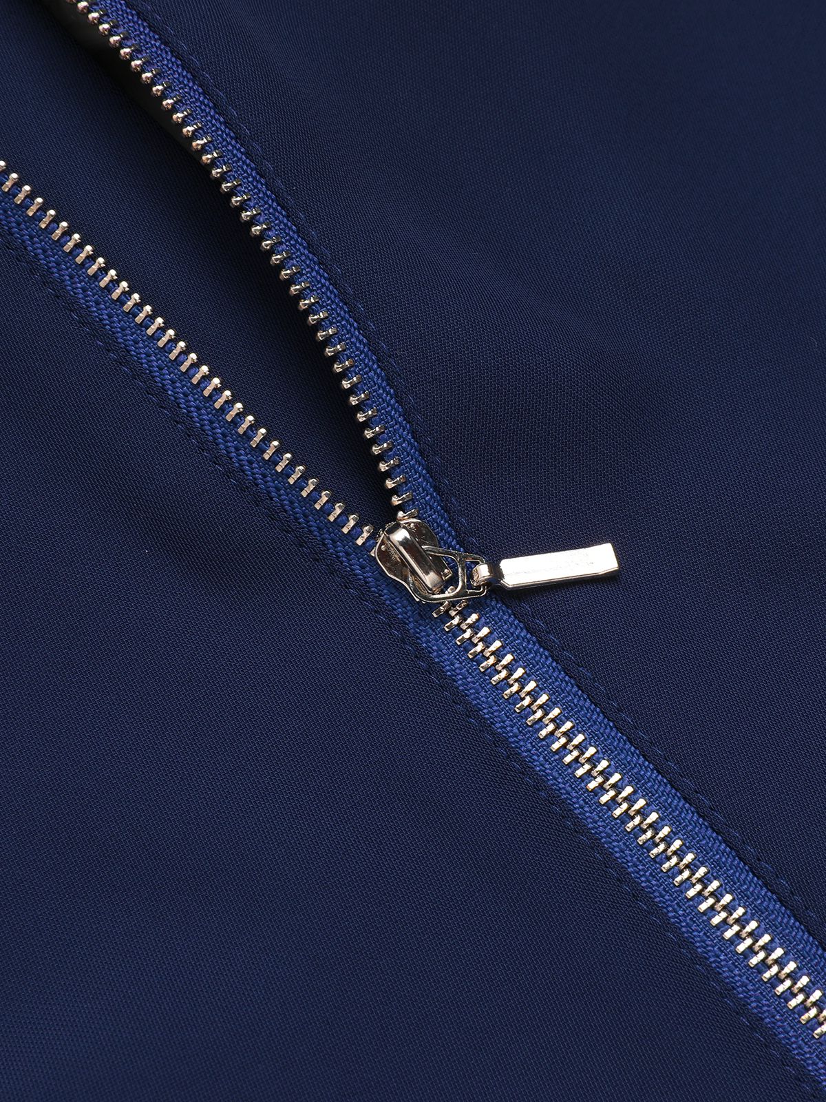 Navy Blue 1950s Solid Sailor Collar Blouse - Image 6