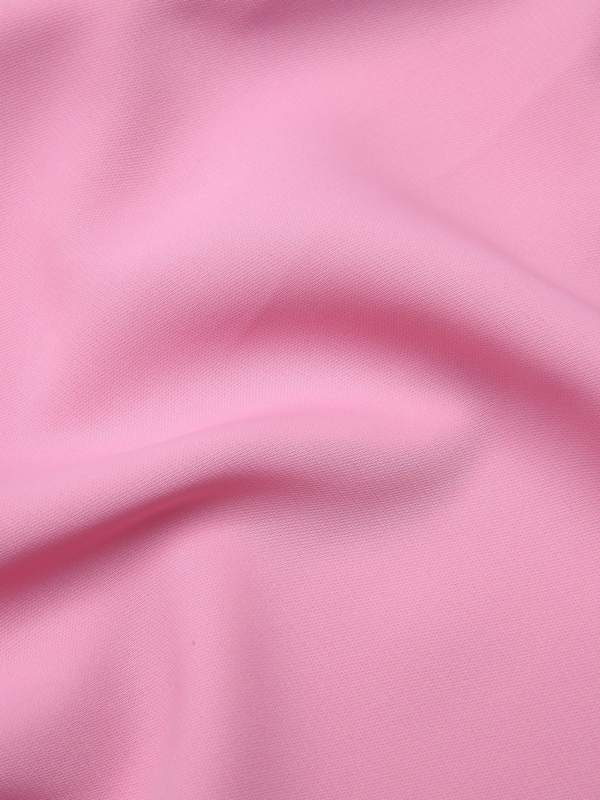 2PCS Pink 1960s Lapel Bowknot Blouse & Solid Spaghetti Strap Dress - Image 8