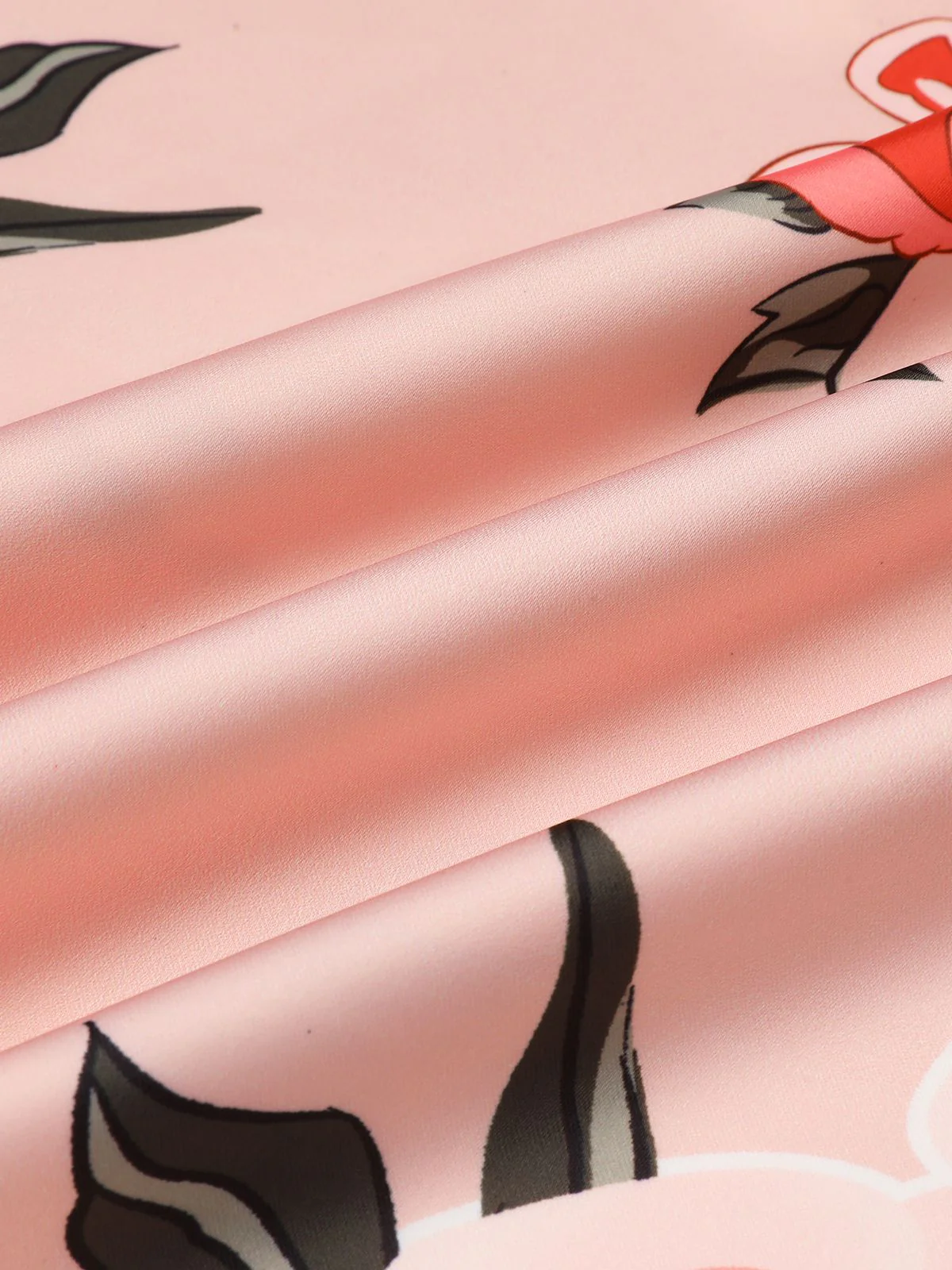 Pink 1960s V-neck Wrap Floral Pencil Dress - Image 6