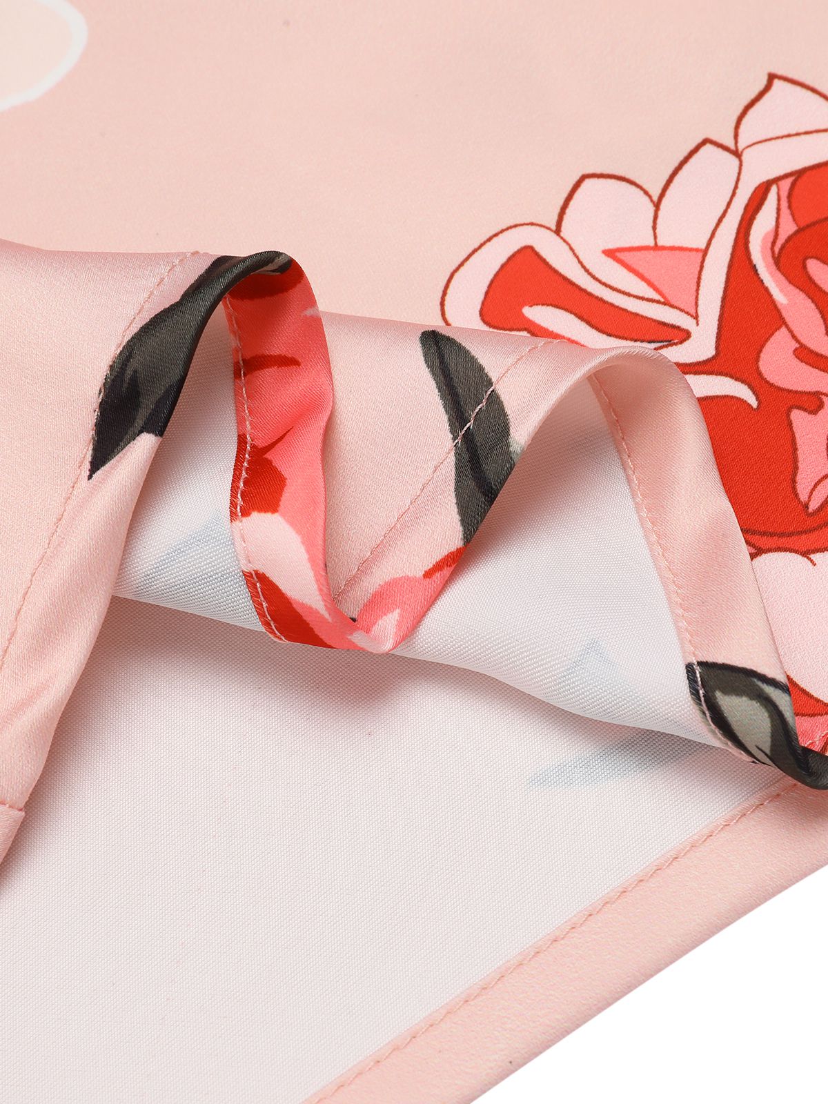 Pink 1960s V-neck Wrap Floral Pencil Dress - Image 7