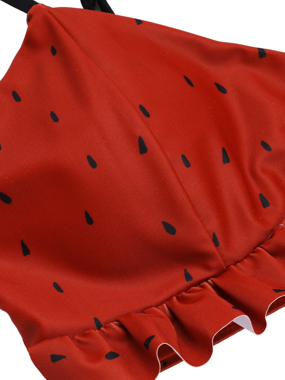 Red 1950s Watermelon Suspender Bikini Set - Image 5