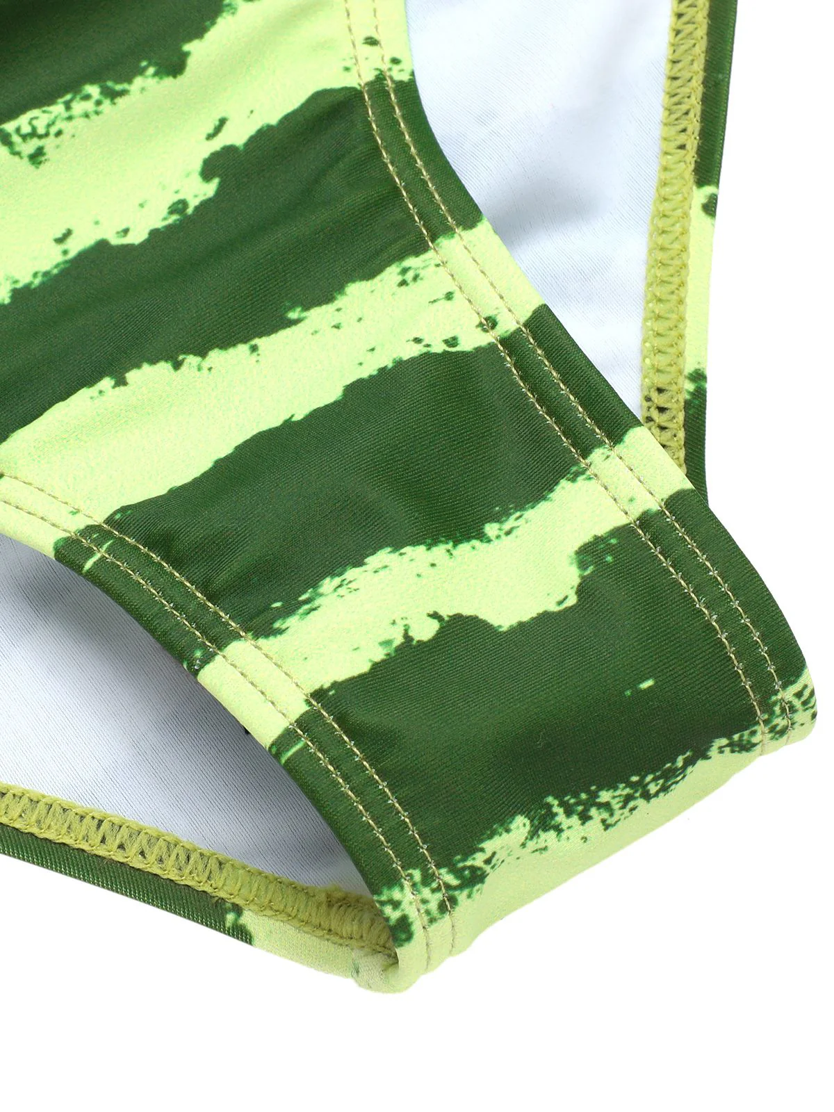 Red 1950s Watermelon Suspender Bikini Set - Image 7