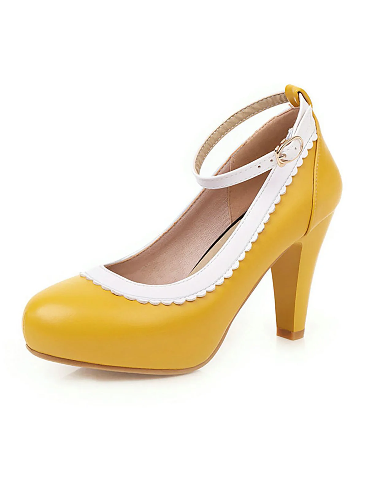 Retro Ankle Strap High Heels Shoes - Image 9