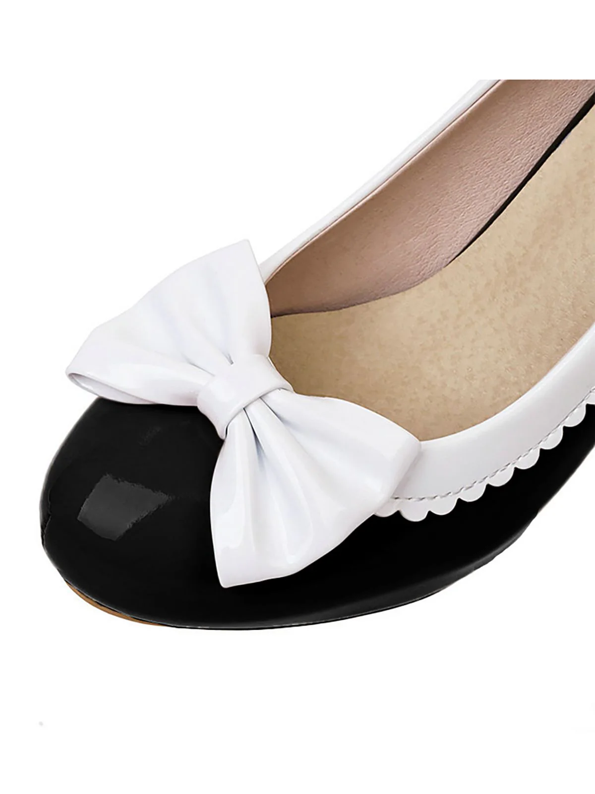 Retro Bowknot High Heels Shoes - Image 3