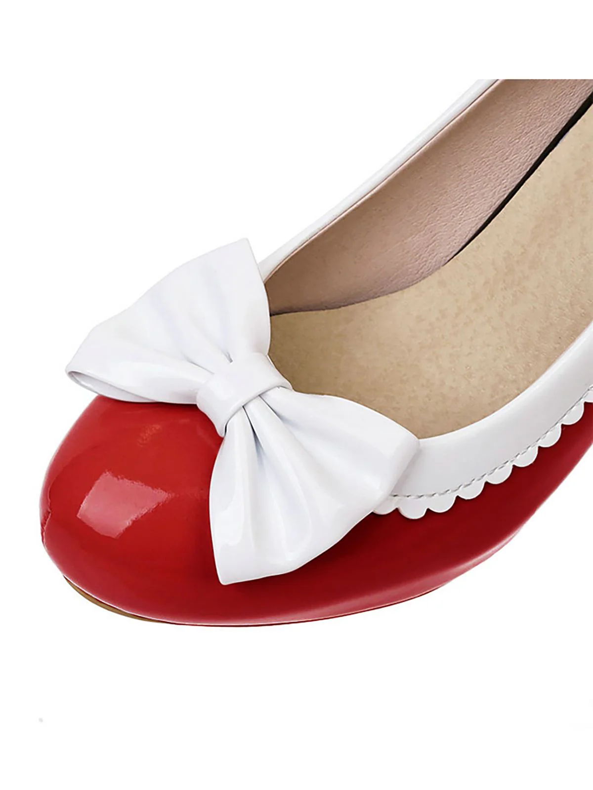 Retro Bowknot High Heels Shoes - Image 7