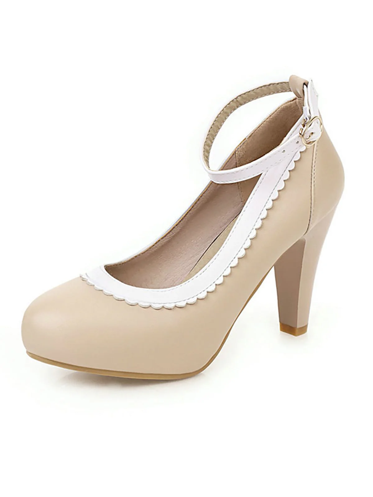 Retro Ankle Strap High Heels Shoes - Image 12