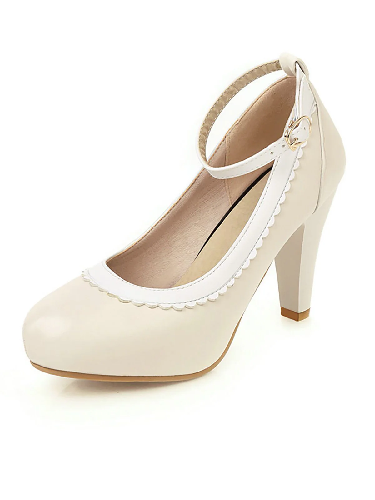 Retro Ankle Strap High Heels Shoes - Image 9