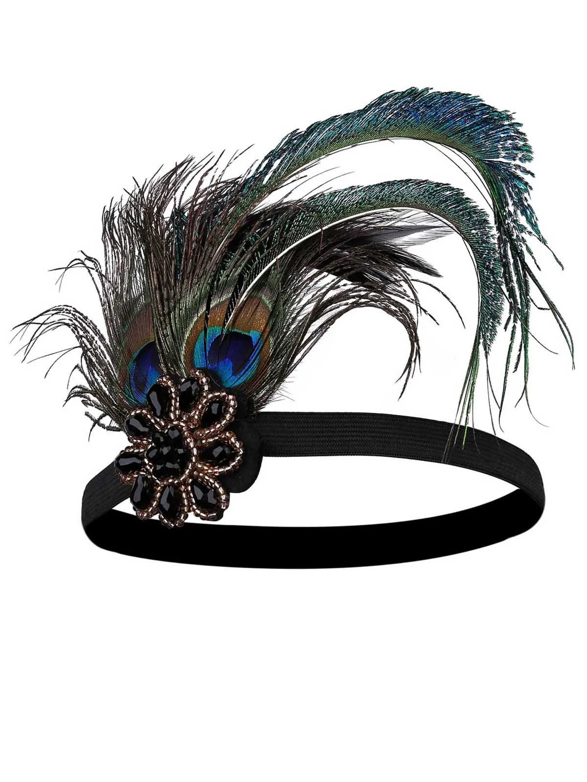 [US Warehouse] Black 1920s Flapper Costume Set - Image 4