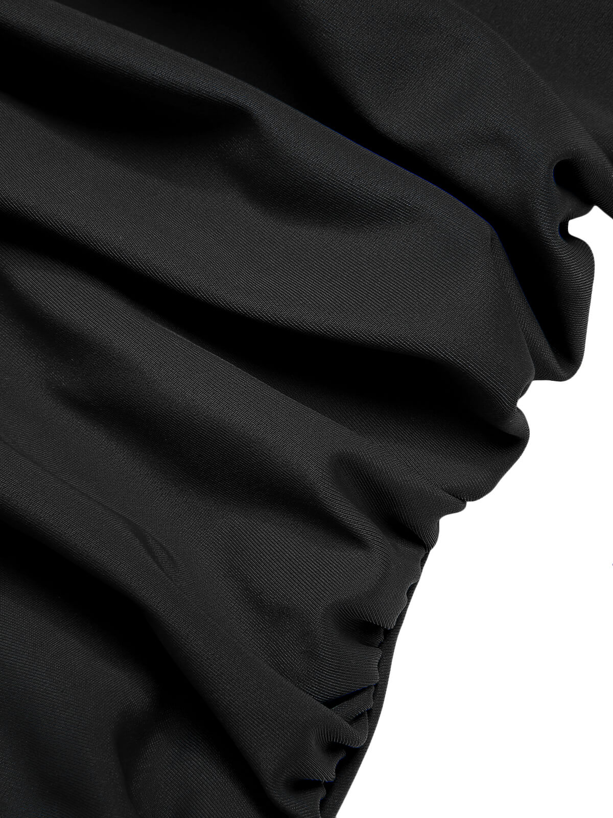 1950s Solid V-Neck One-Piece Swimsuit - Image 6