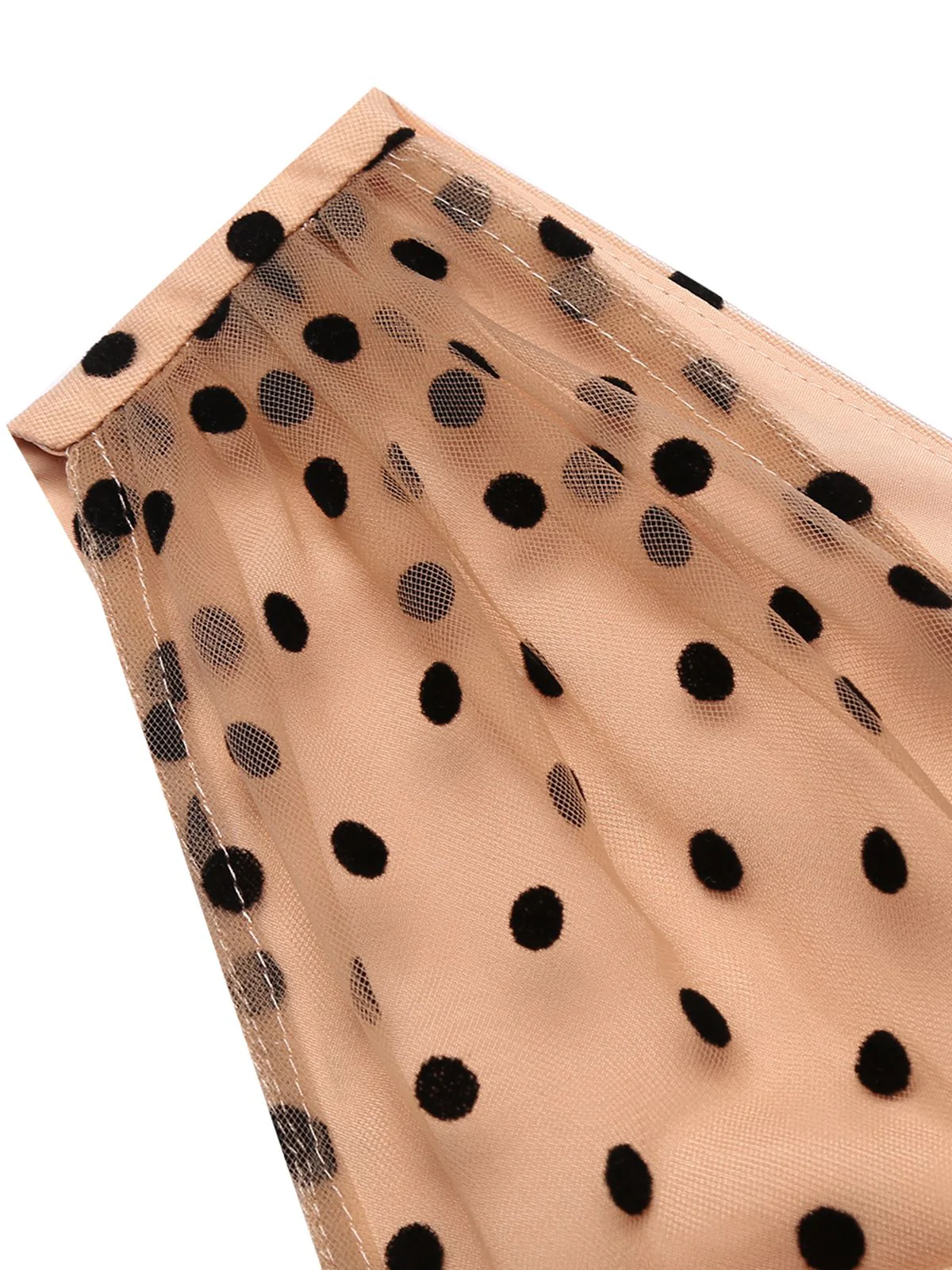 Black 1930s Polka Dot Patchwork Belt Jumpsuit - Image 6