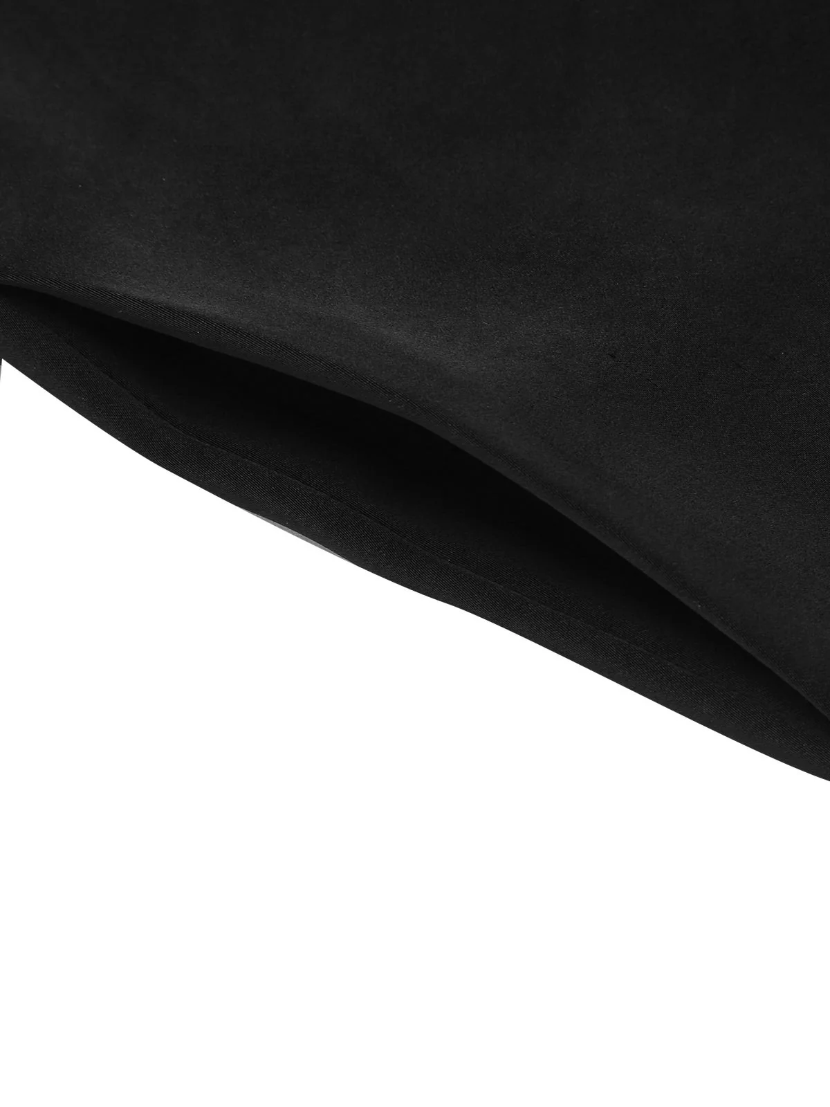 Black 1930s Polka Dot Patchwork Belt Jumpsuit - Image 7