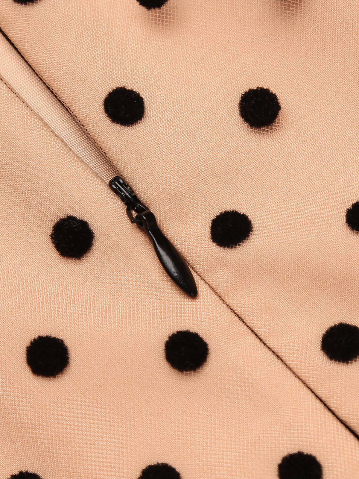 Black 1930s Polka Dot Patchwork Belt Jumpsuit - Image 8