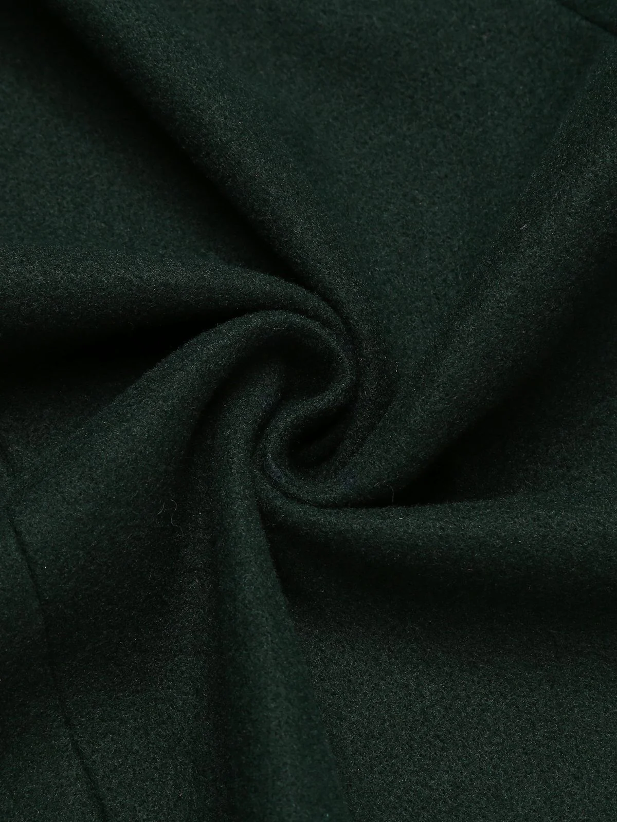 Dark Green 1940s Solid Button Coat - Image 11