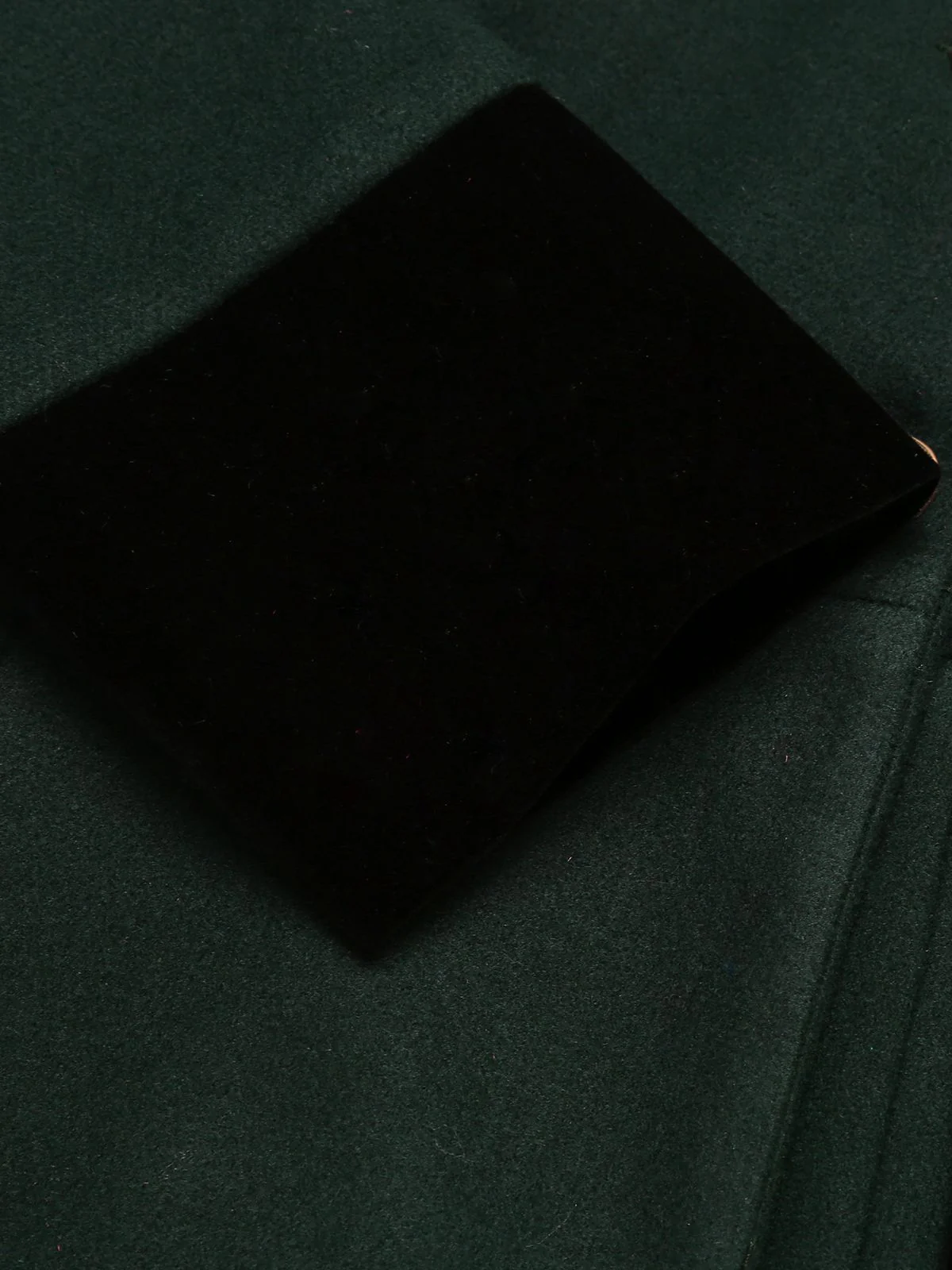 Dark Green 1940s Solid Button Coat - Image 12