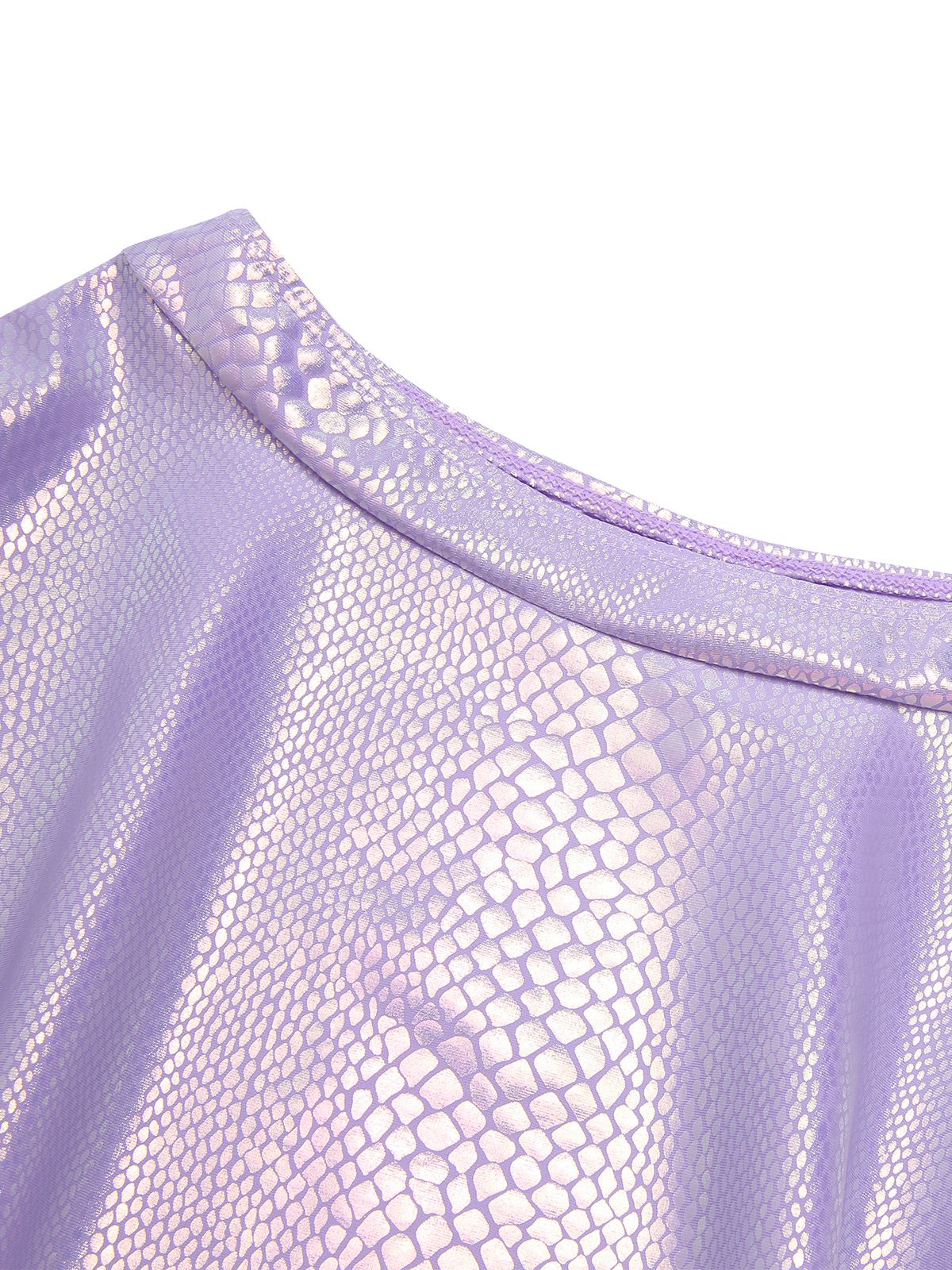 Lavender 1970s Metallic Fish Scale Bikini Set - Image 4